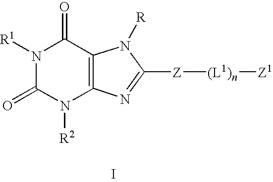 Derivatives of 8-substituted xanthines