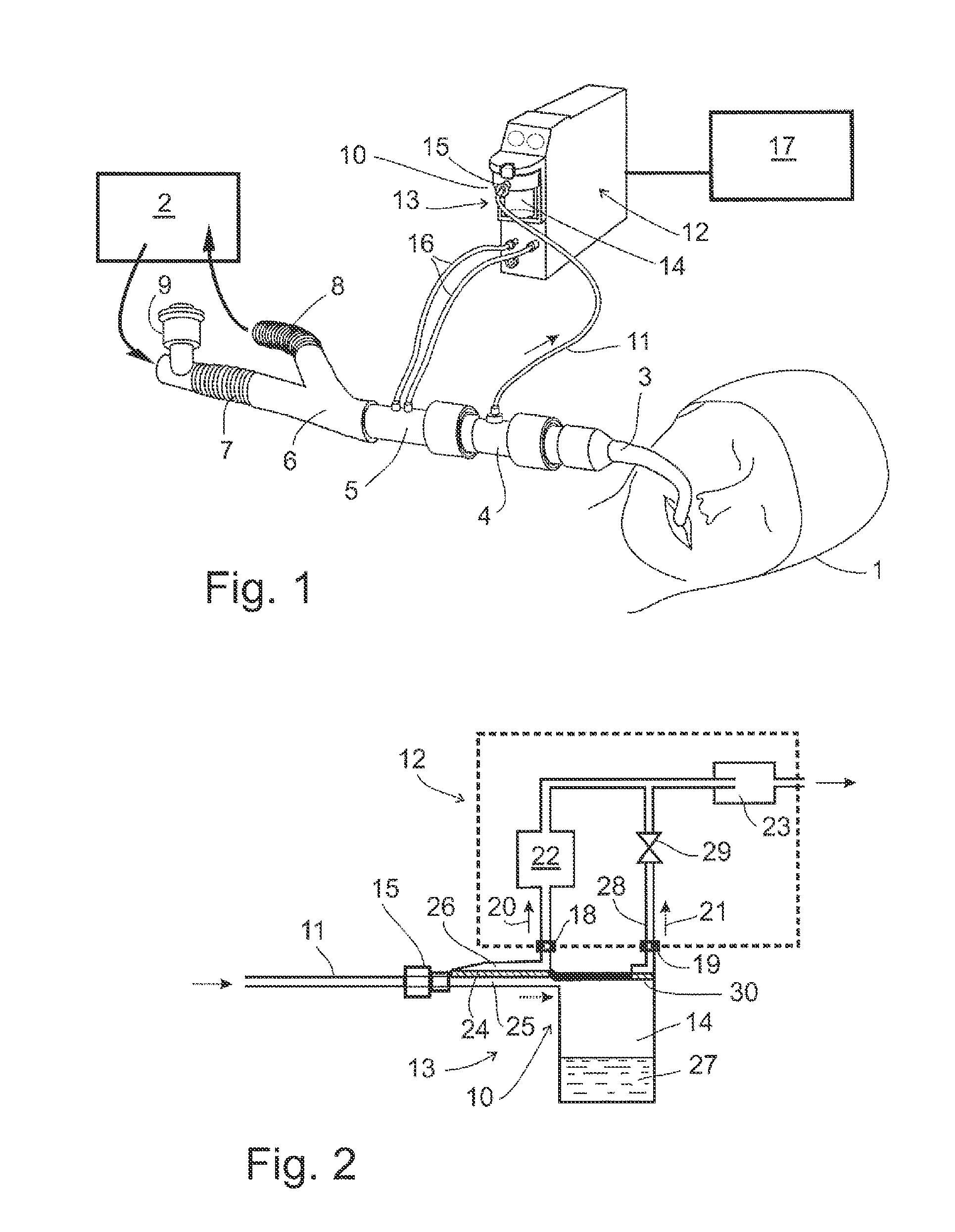 Liquid separation apparatus for removing a liquid from a respiratory gas and respiratory gas analyzing system