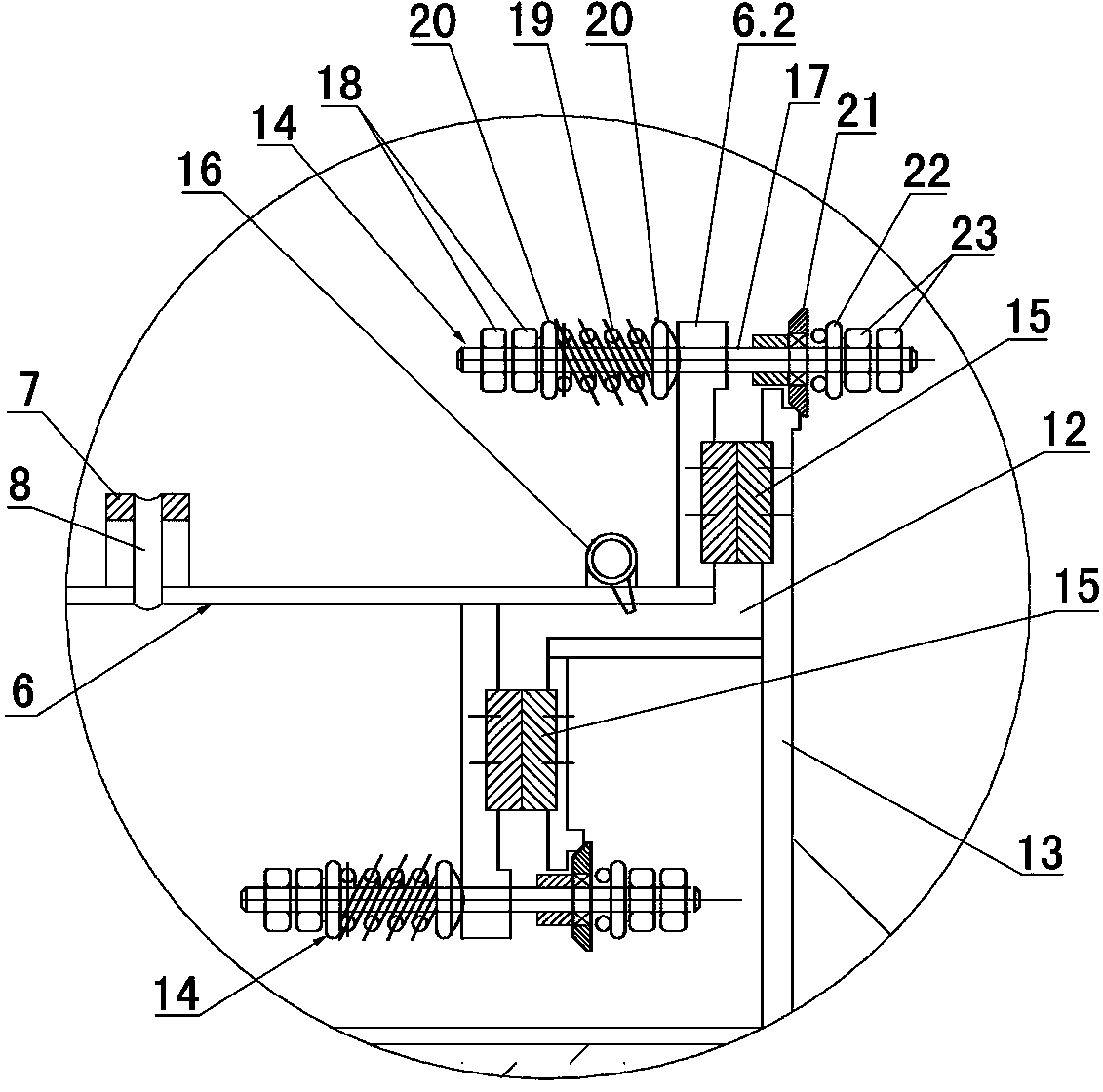 Sealing device with universal angle compensating tube