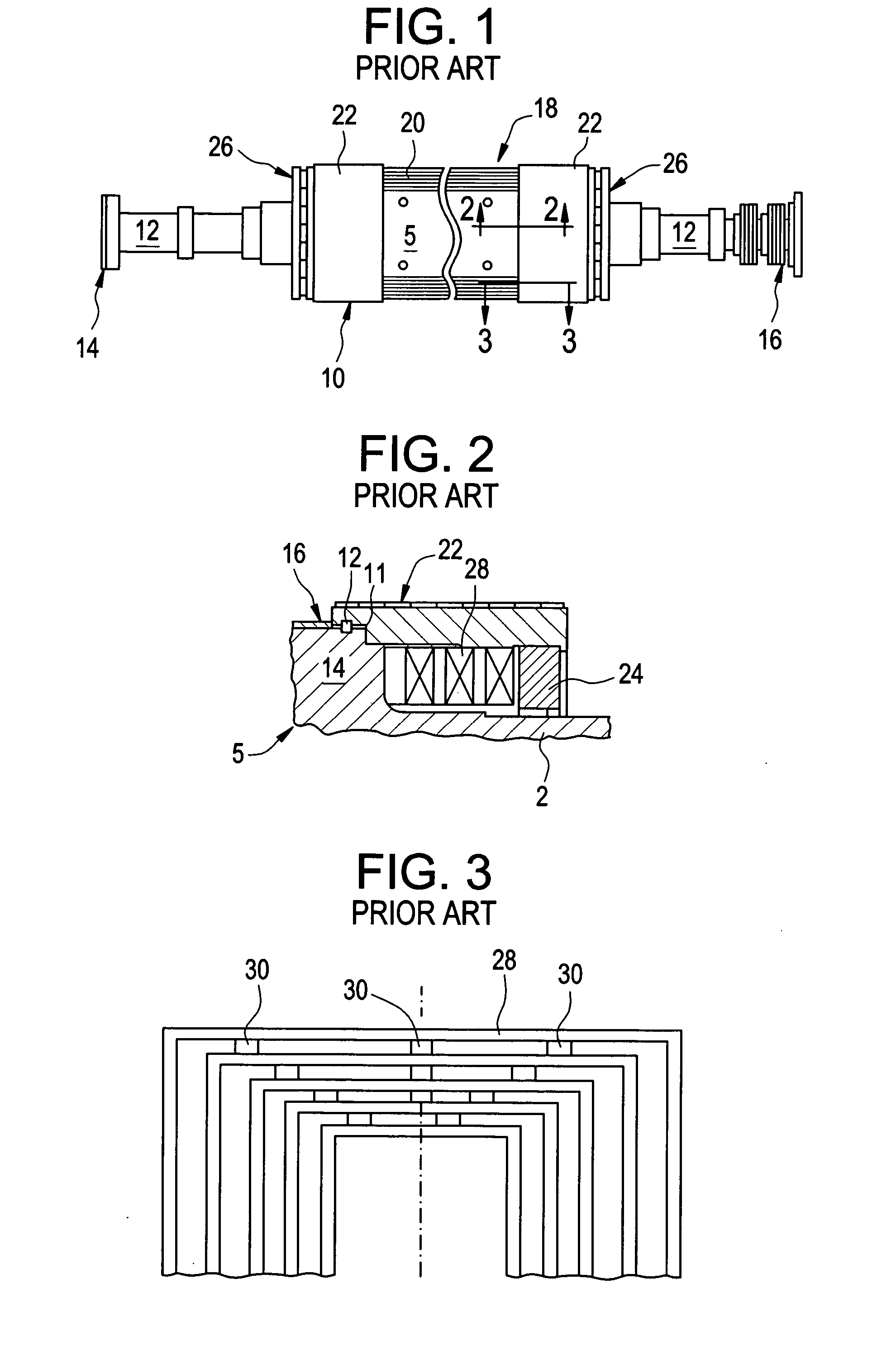 Method and apparatus for reducing hot spot temperatures on stacked field windings