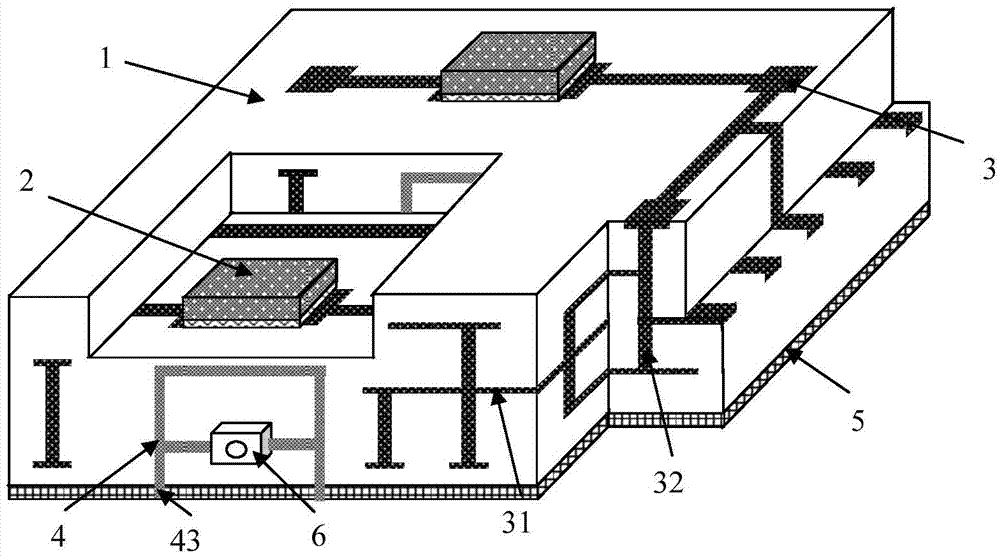 Enhanced radiation three-dimensional packaging structure and packaging method for same