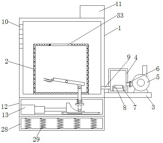 Down feather drying machine capable of achieving uniform drying
