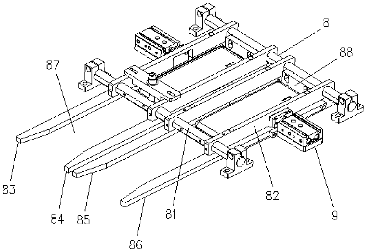 Automatic loading mechanism of mobile phone flow line and system