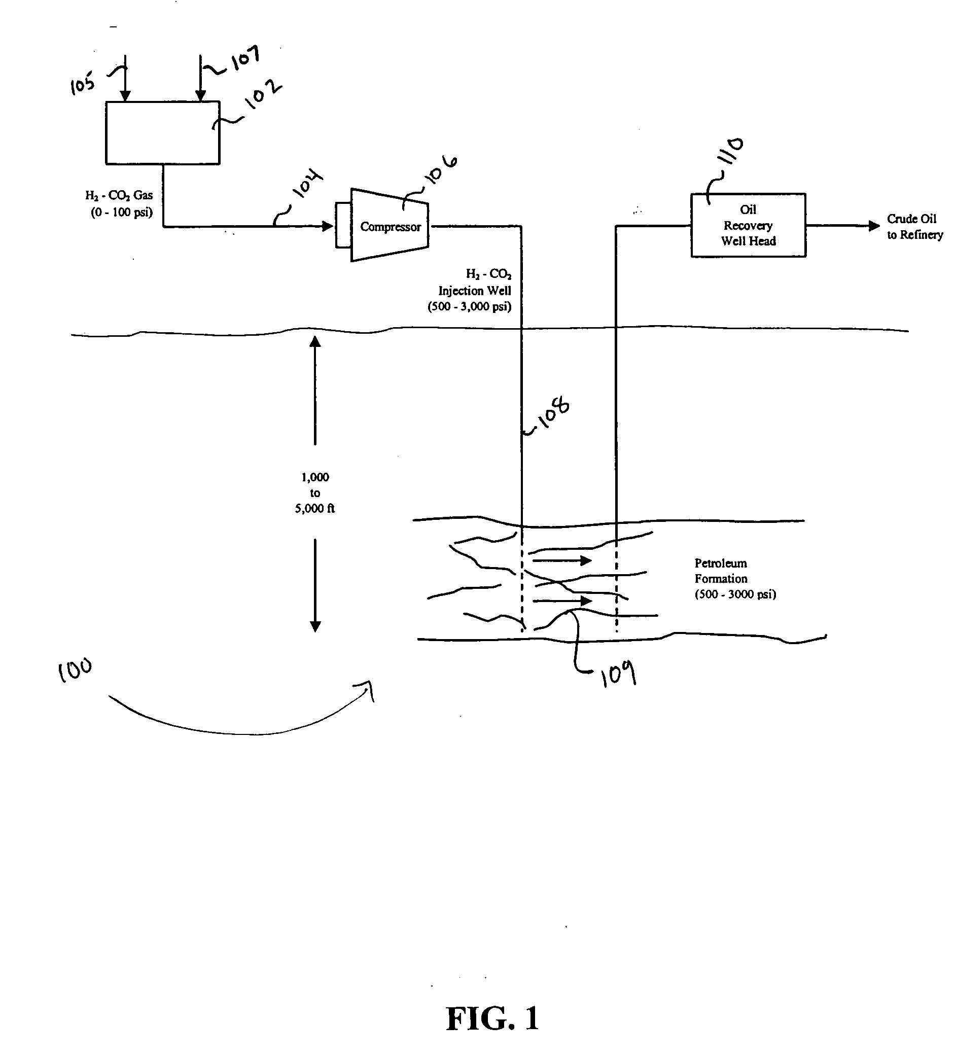 Apparatus and method for extracting petroleum from underground sites using reformed gases