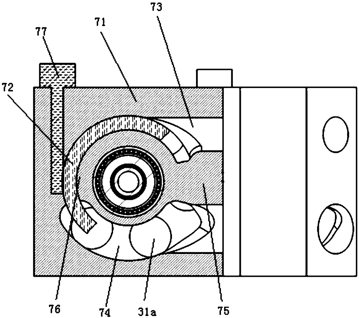 Sliding valve type gas distribution mechanism and gas distribution method thereof