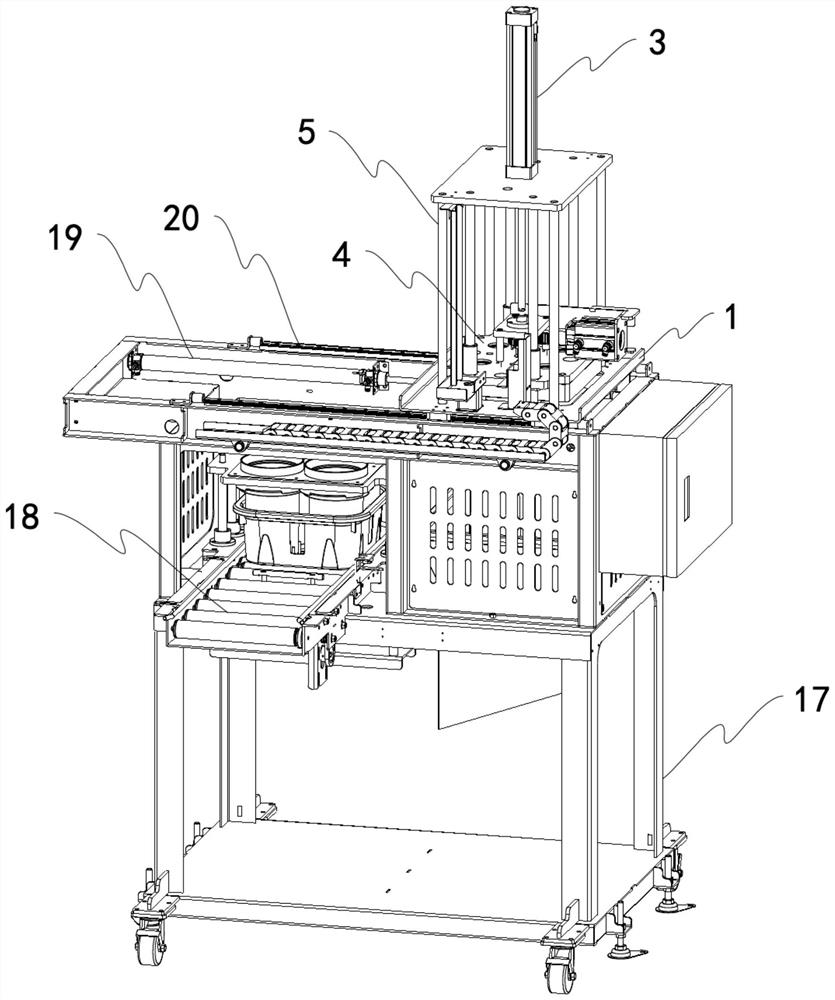 Bottle discharging machine for tea fermentation bottles