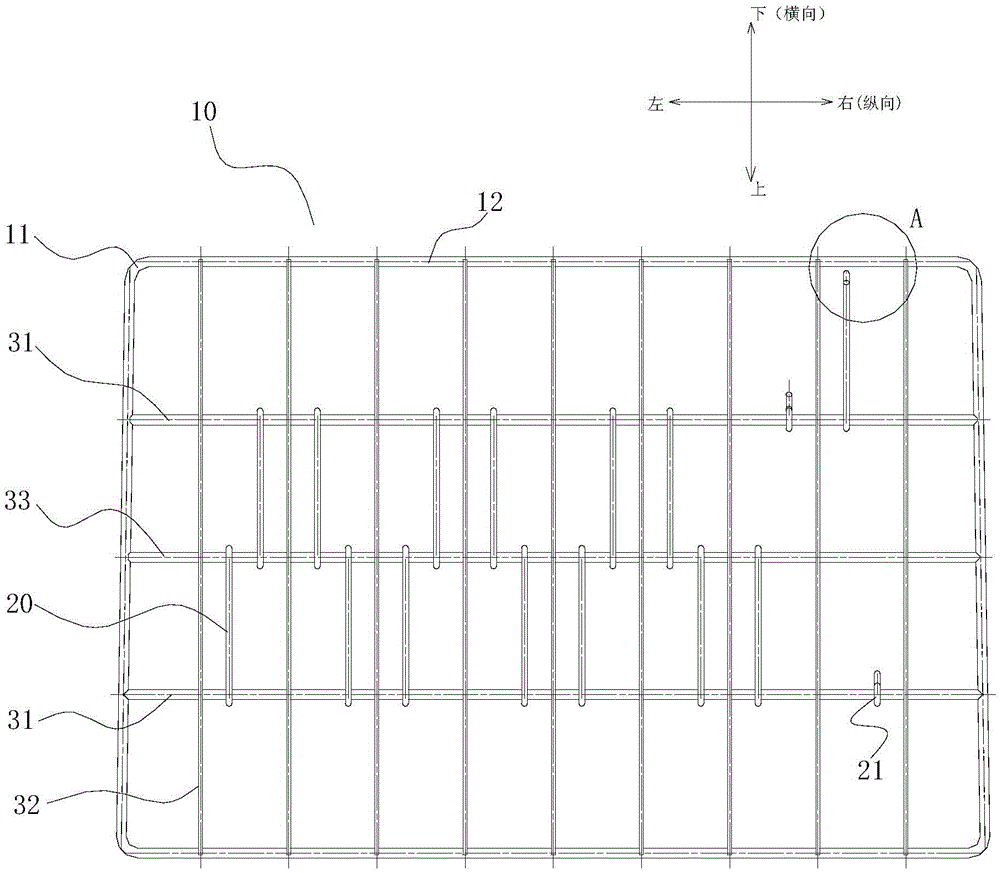 Wire shelf for refrigerator and refrigerator having same