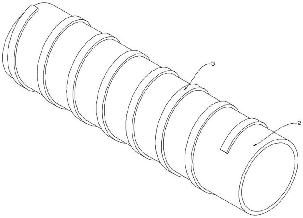 Polyethylene armored drain pipe