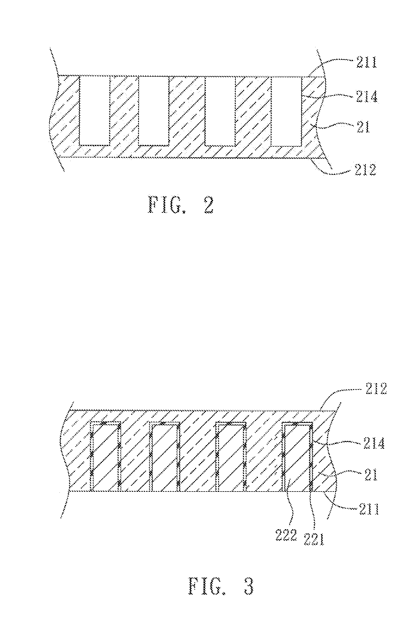 Semiconductor element having conductive vias and semiconductor package having a semiconductor element with conductive vias and method for making the same