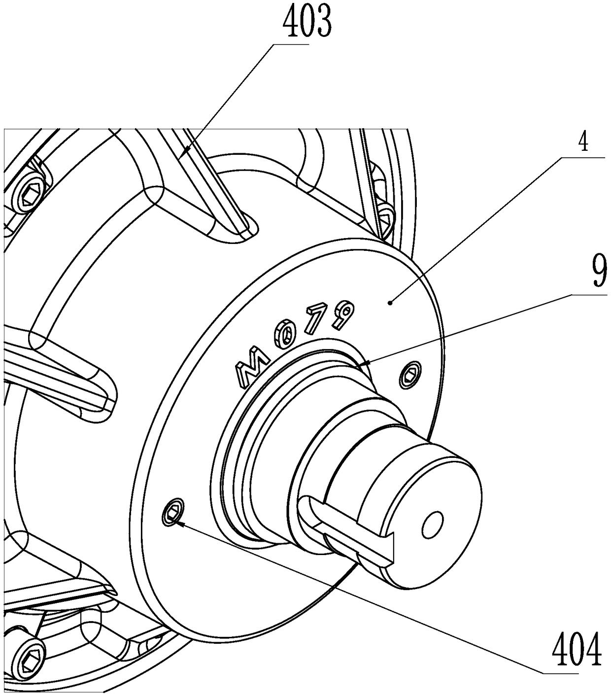 A bolt-free double-flange vertical vibration motor