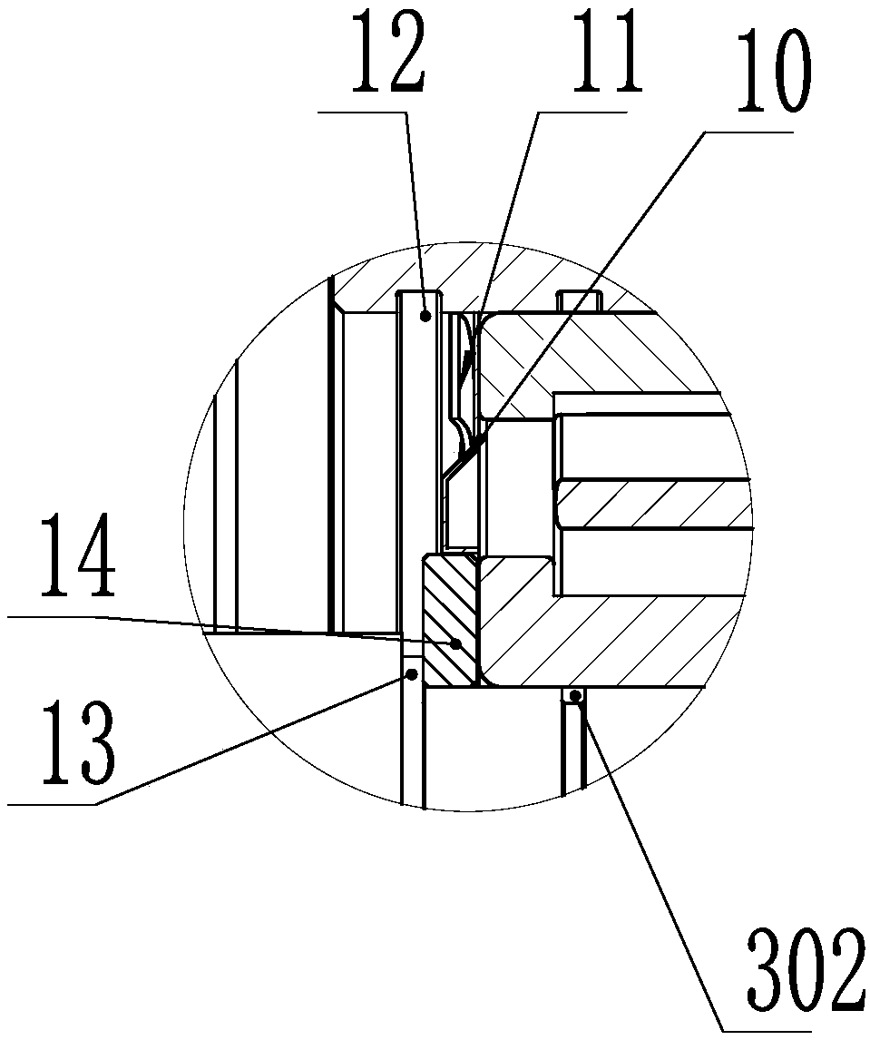 A bolt-free double-flange vertical vibration motor
