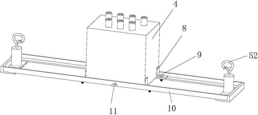 Automatic chiseling device for bottom face of structural object