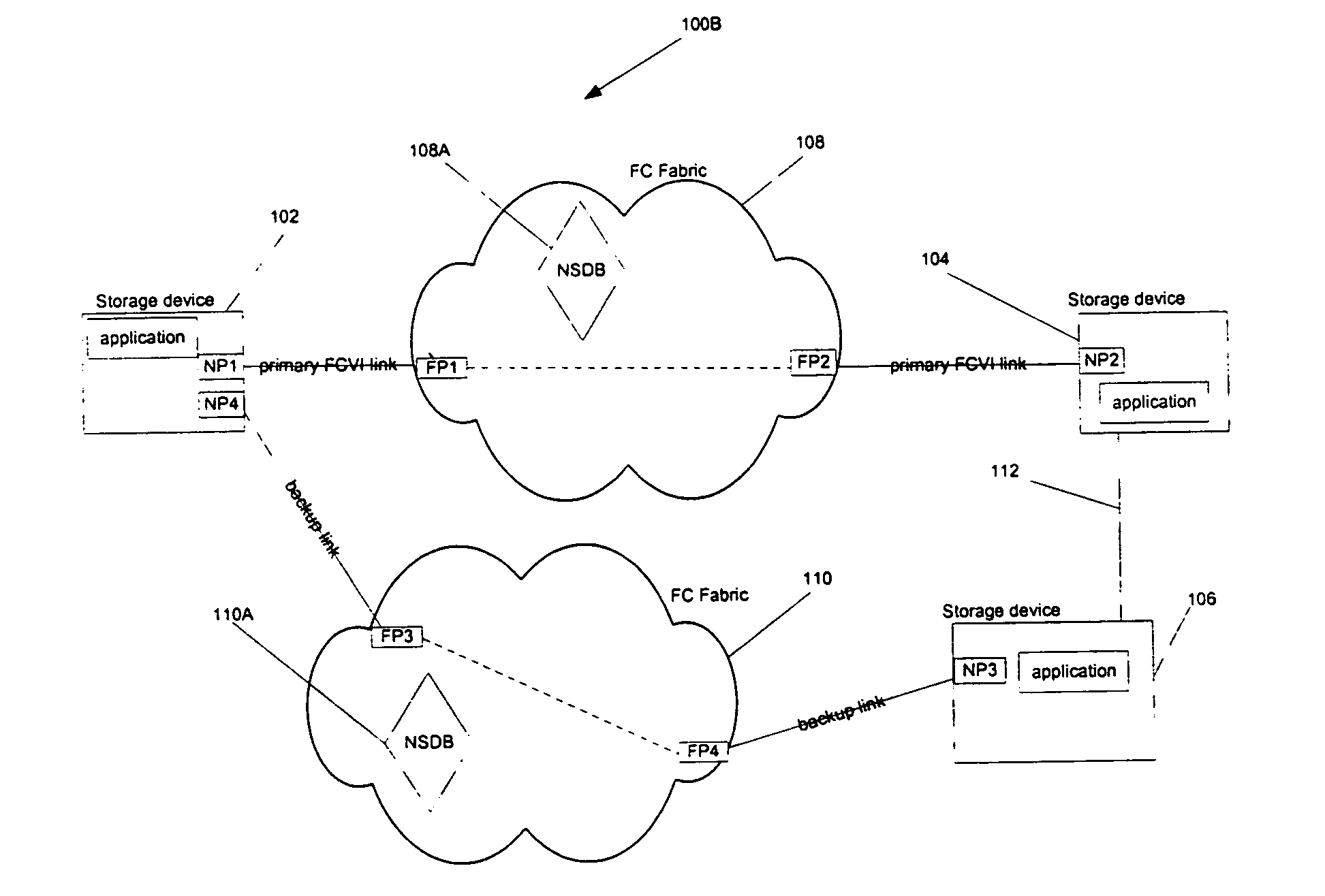 IP aliasing and address resolution using a fibre channel (FC) fabric name server