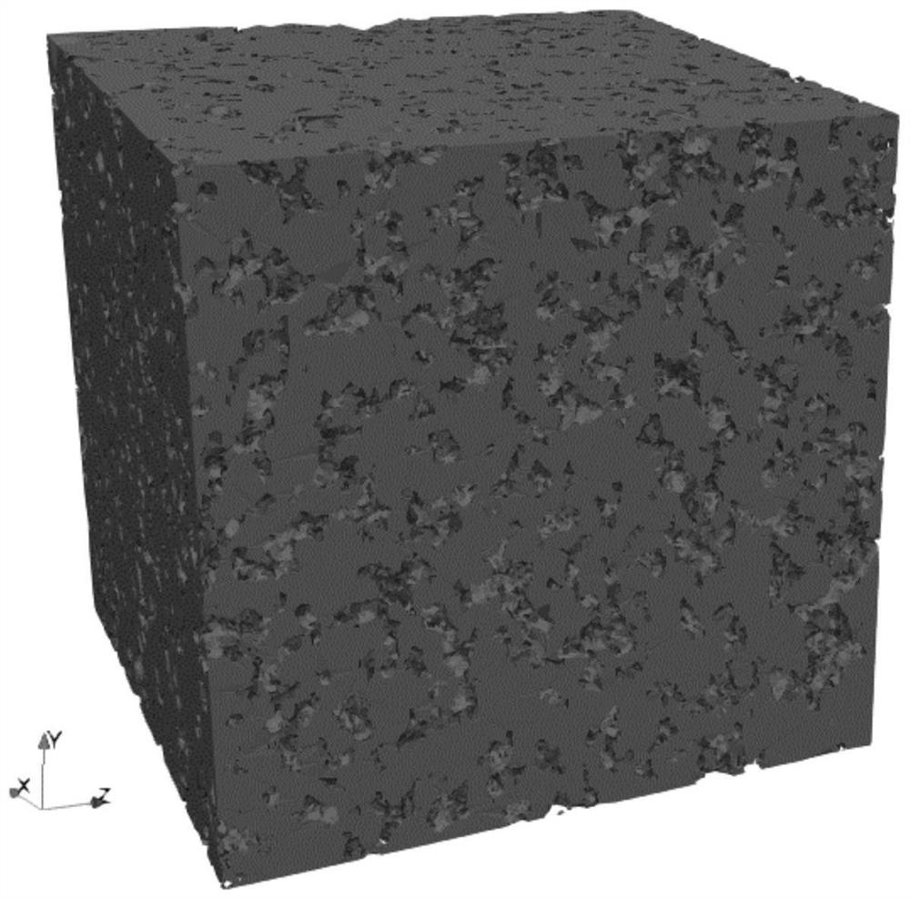 Shale oil-water two-phase flow simulation method and device based on digital core and storage medium