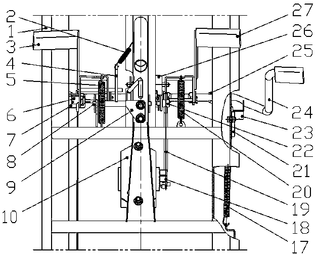 Coaxial type speed change and foot brake mechanism