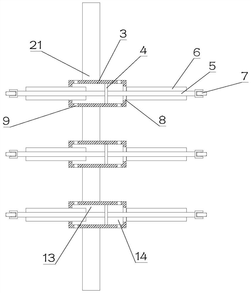 Raw material mixing device for concrete production