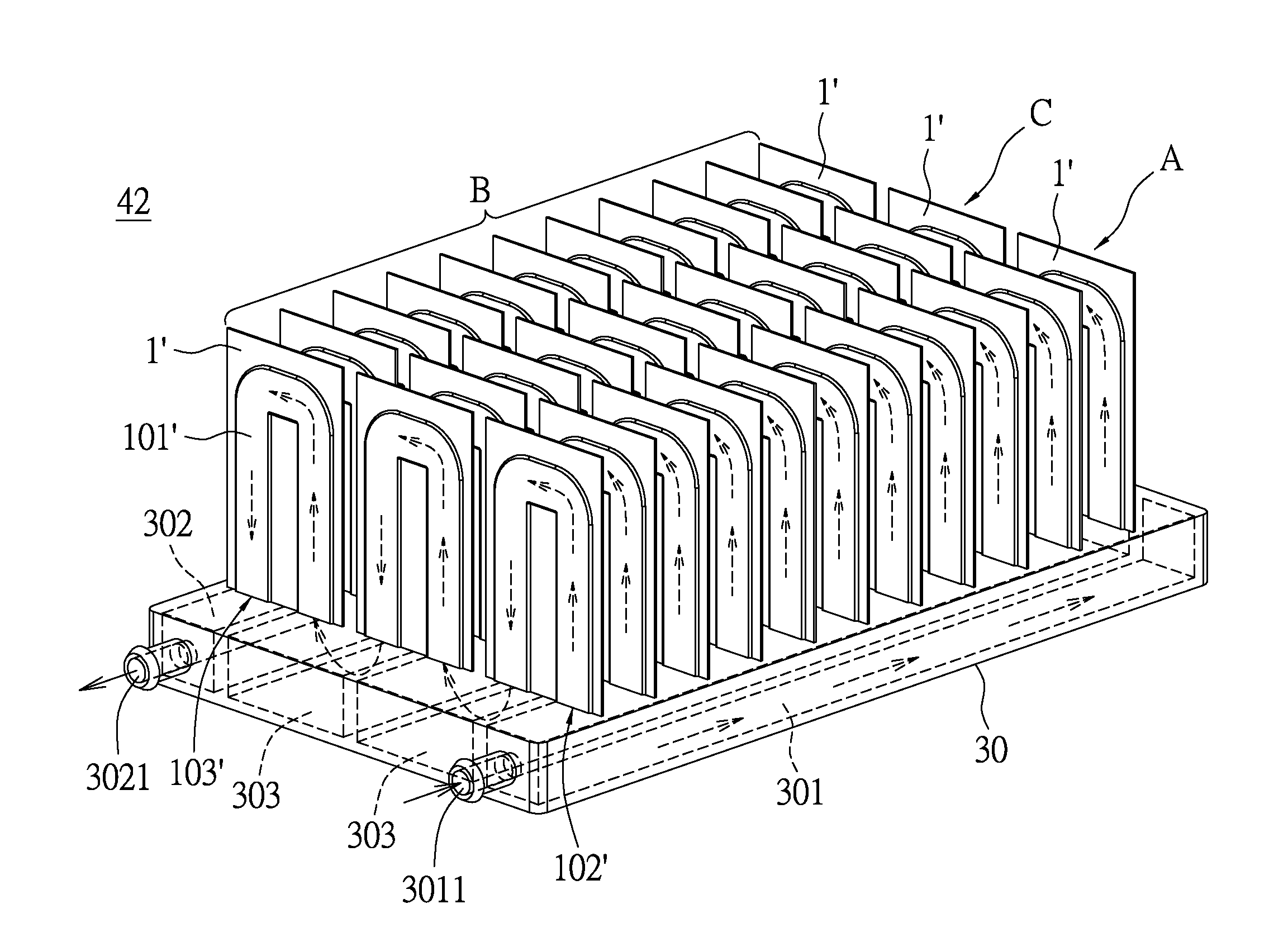 Battery module and heat dissipating unit thereof