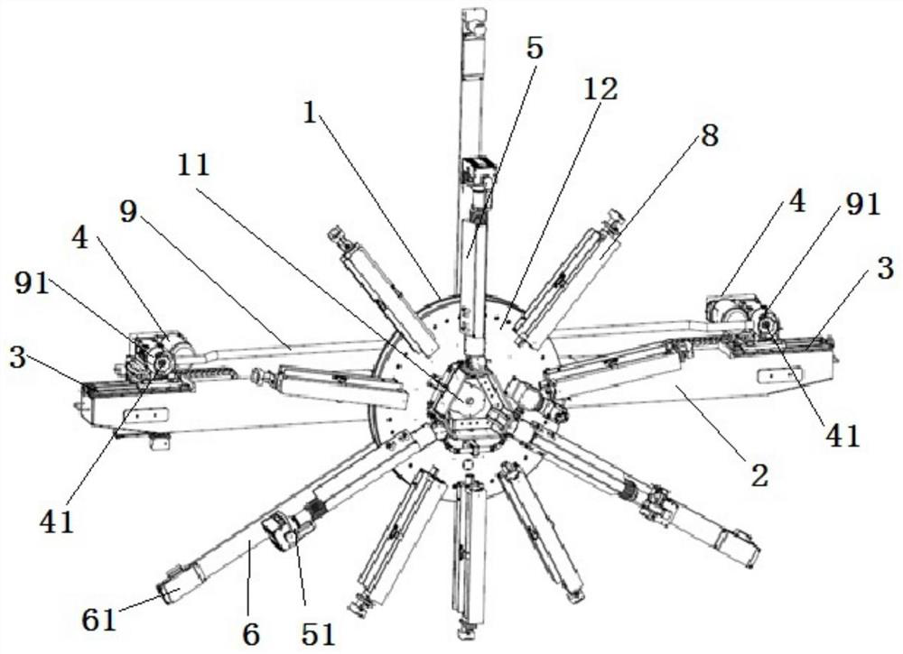 Intelligent double-spindle end face milling machine for blade root flange face machining