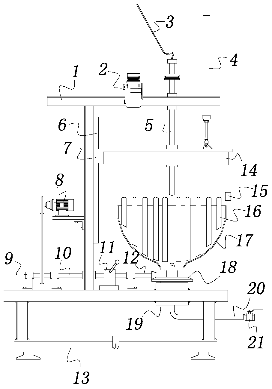 A single-station stirring and oscillating device for oil extraction