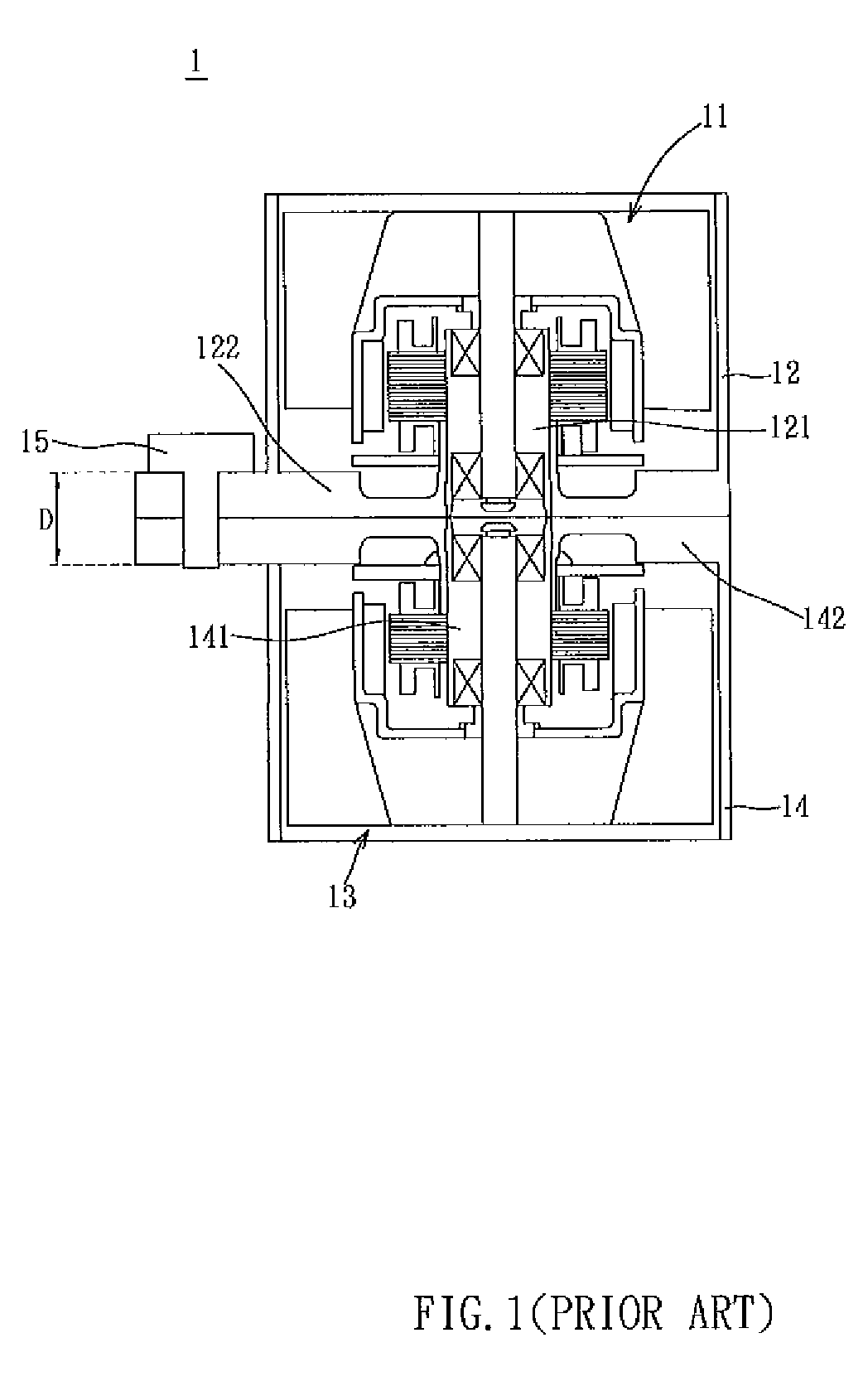 Fan with impellers coupled in series and fan frame thereof