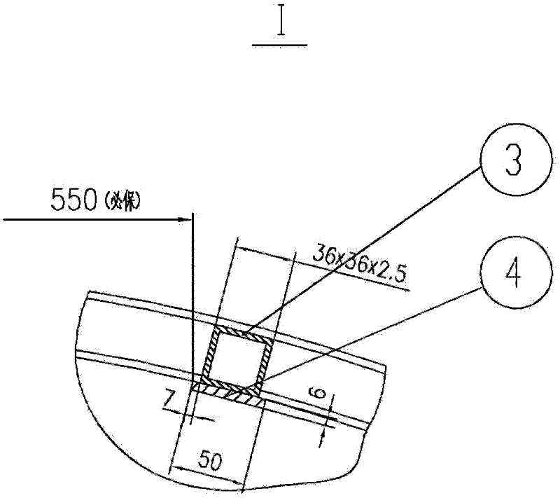 Device for nesting inner tank body and outer tank body of cryogenic liquid transportation semitrailer