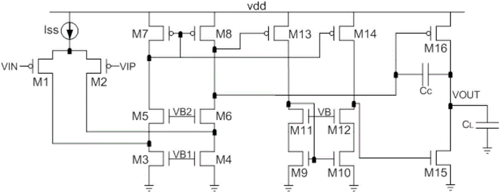 Three-stage transconductance amplifier