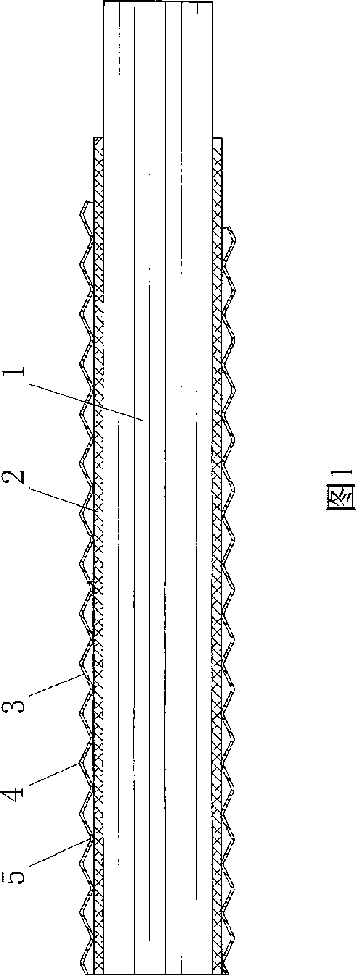 Corrugated metal sheath inorganic mineral insulation cable and method for producing the same