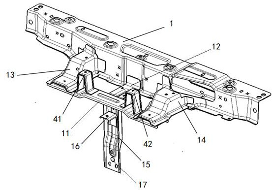 An automobile front upper member assembly structure