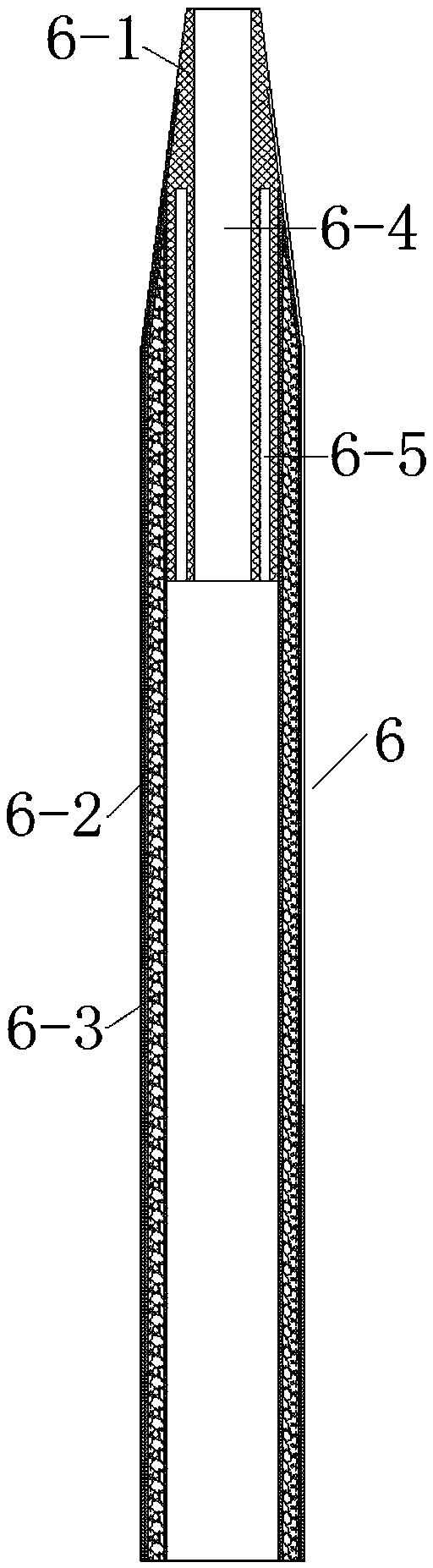 A badminton racket handle and its manufacturing method