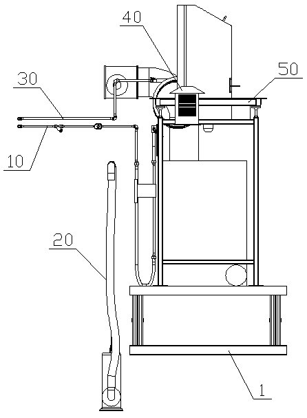 Intelligent buried garbage recycling system