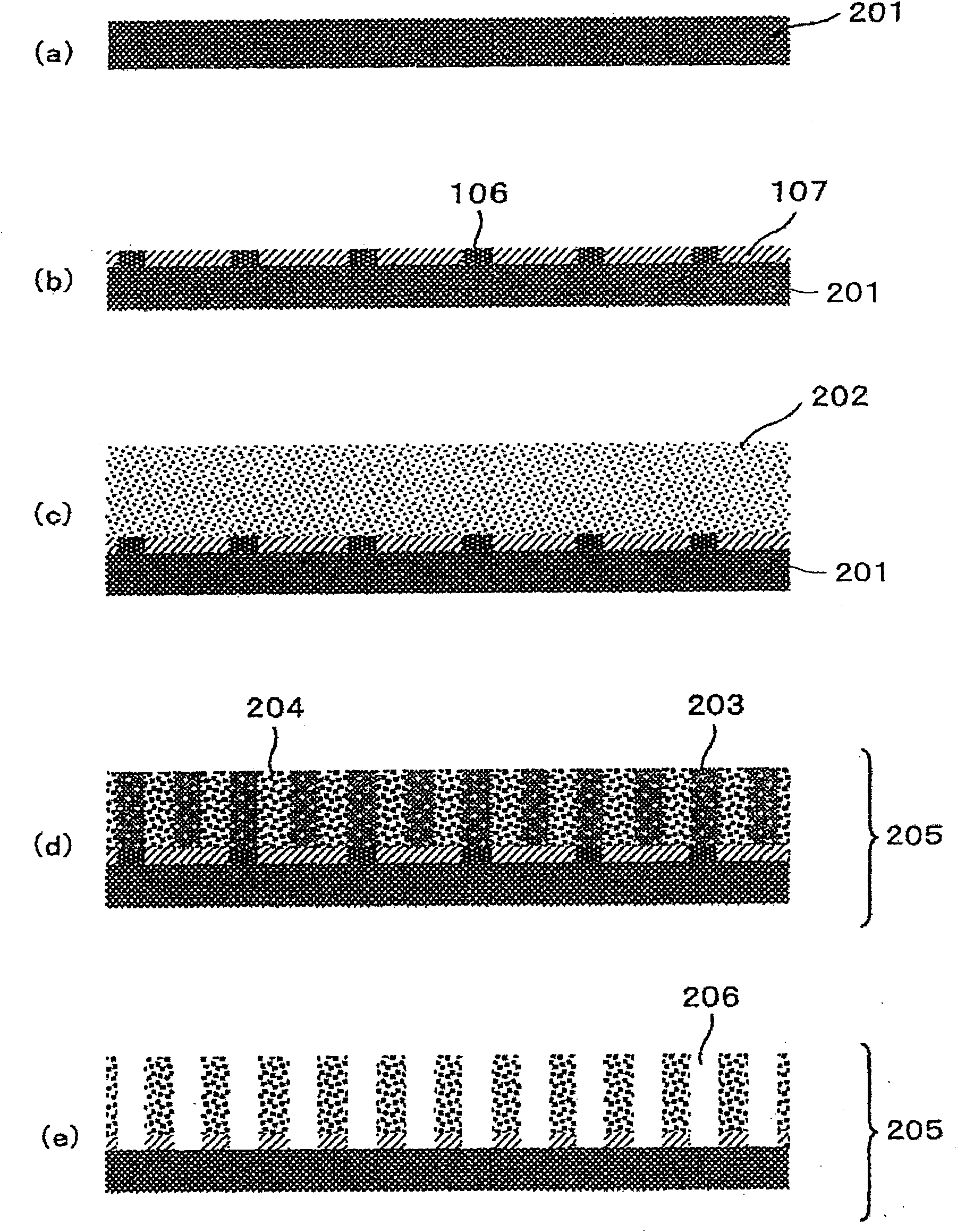 Microfine structure and process for producing same