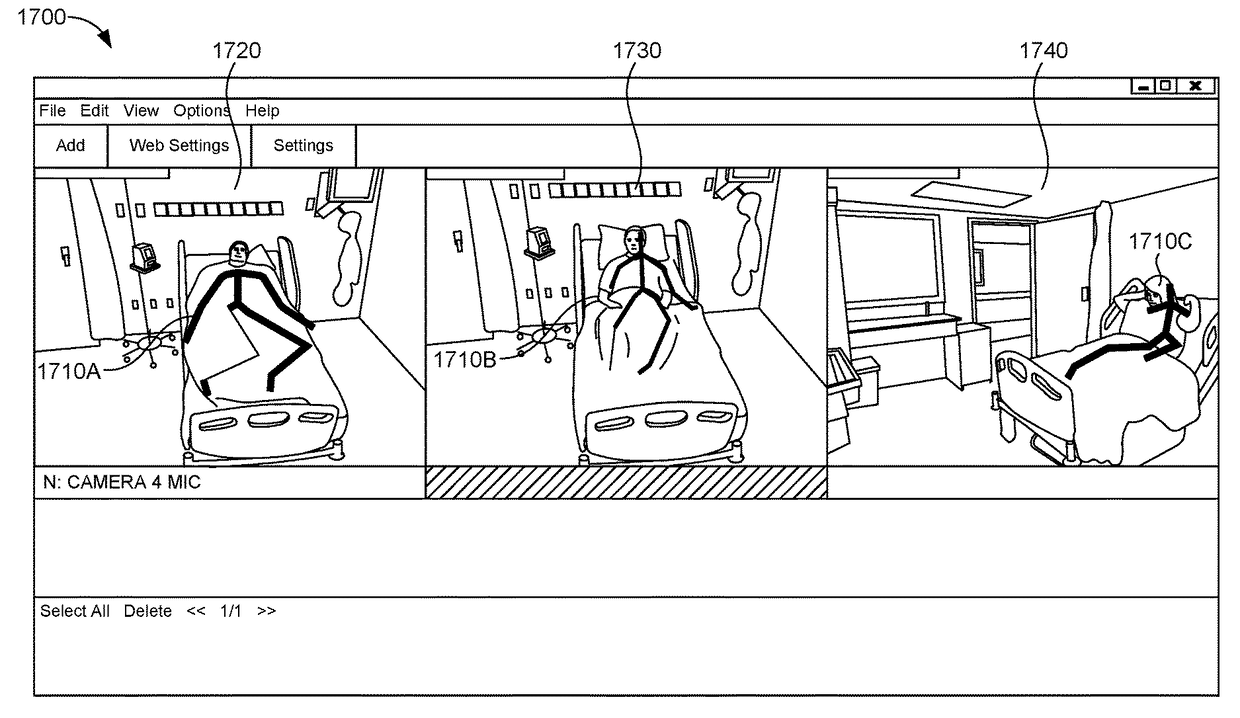 Methods and systems for detecting prohibited objects in a patient room