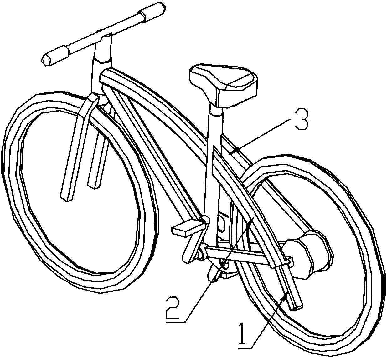 Electric bicycle with internal batteries