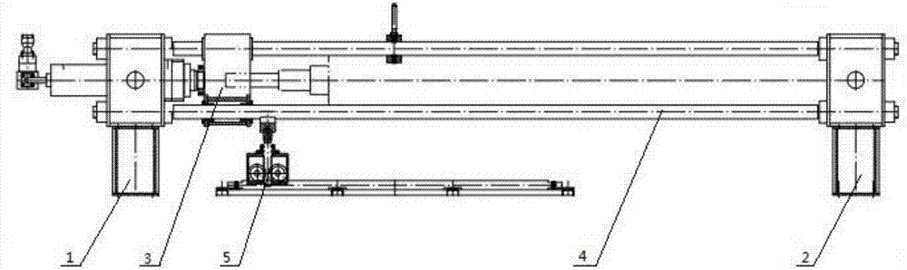 Horizontal brush roll forming machine