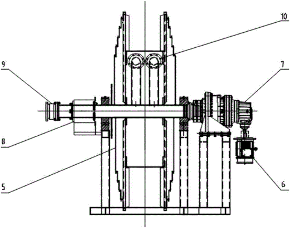 A hose seawater submersible pump winch system