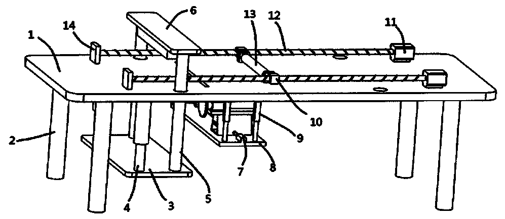 Automatic cutting forming machine for hard carbon felt