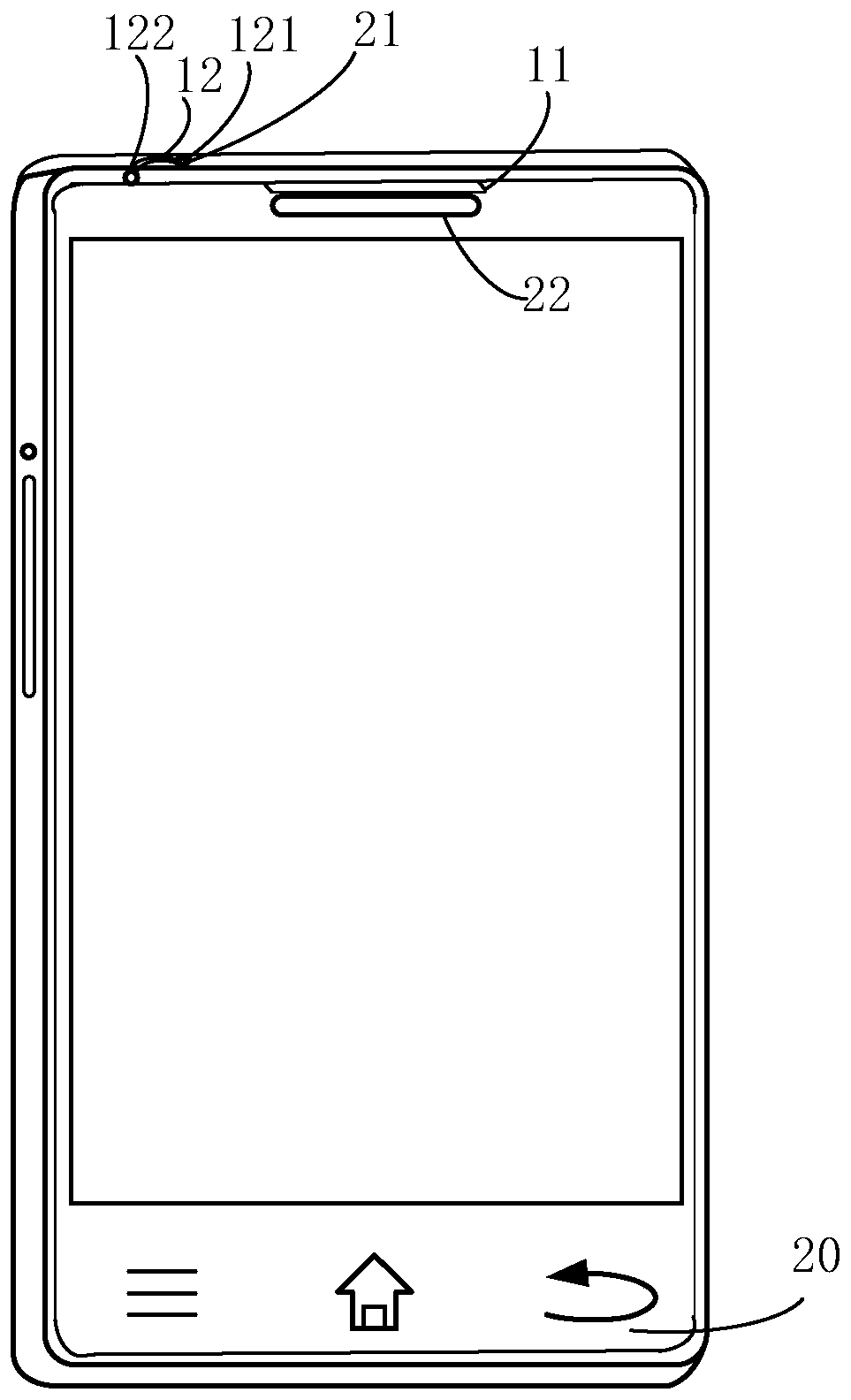 Terminal protective case, touch recognition method and device