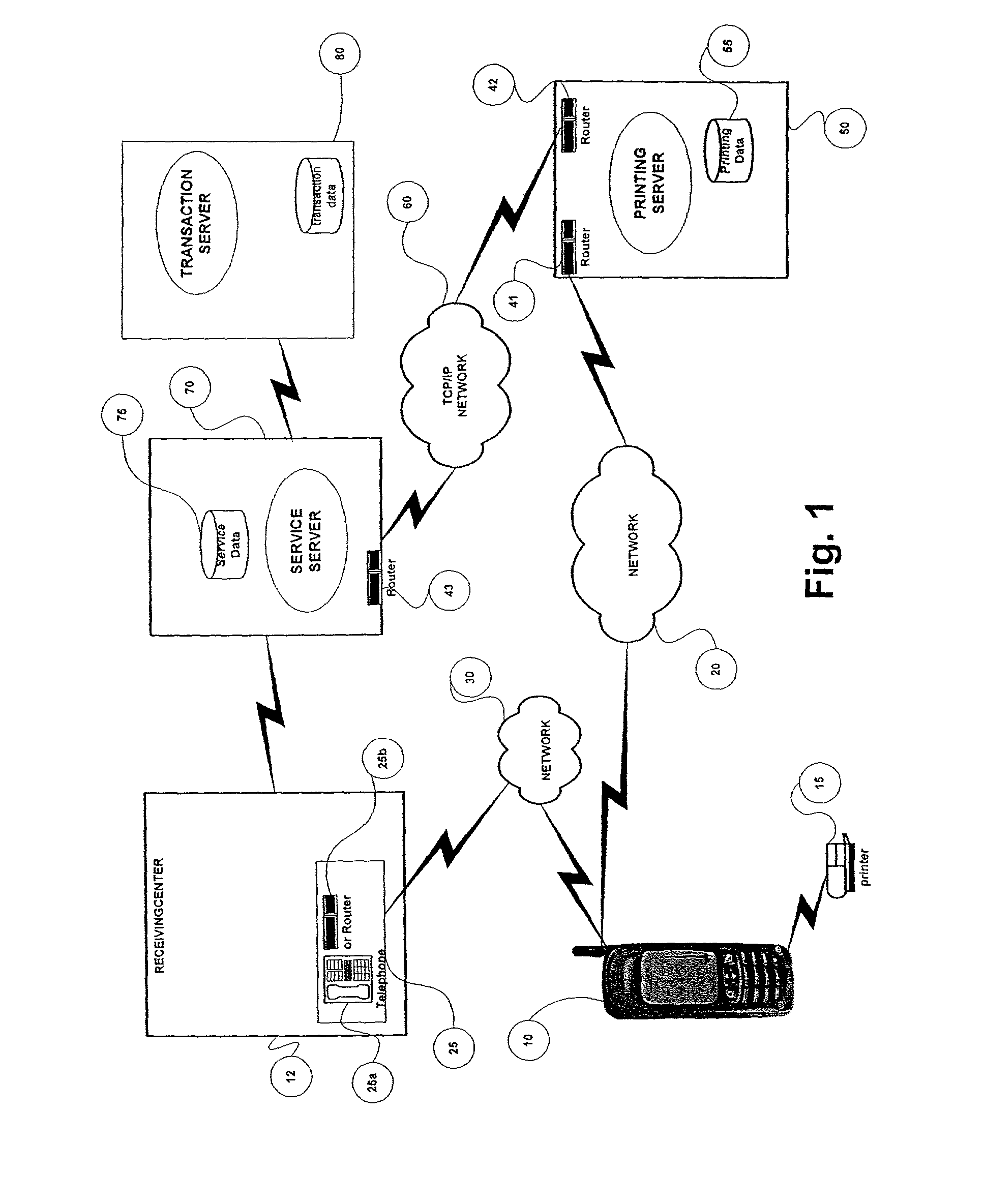 Method and system for generating a permanent record of a service provided to a mobile device