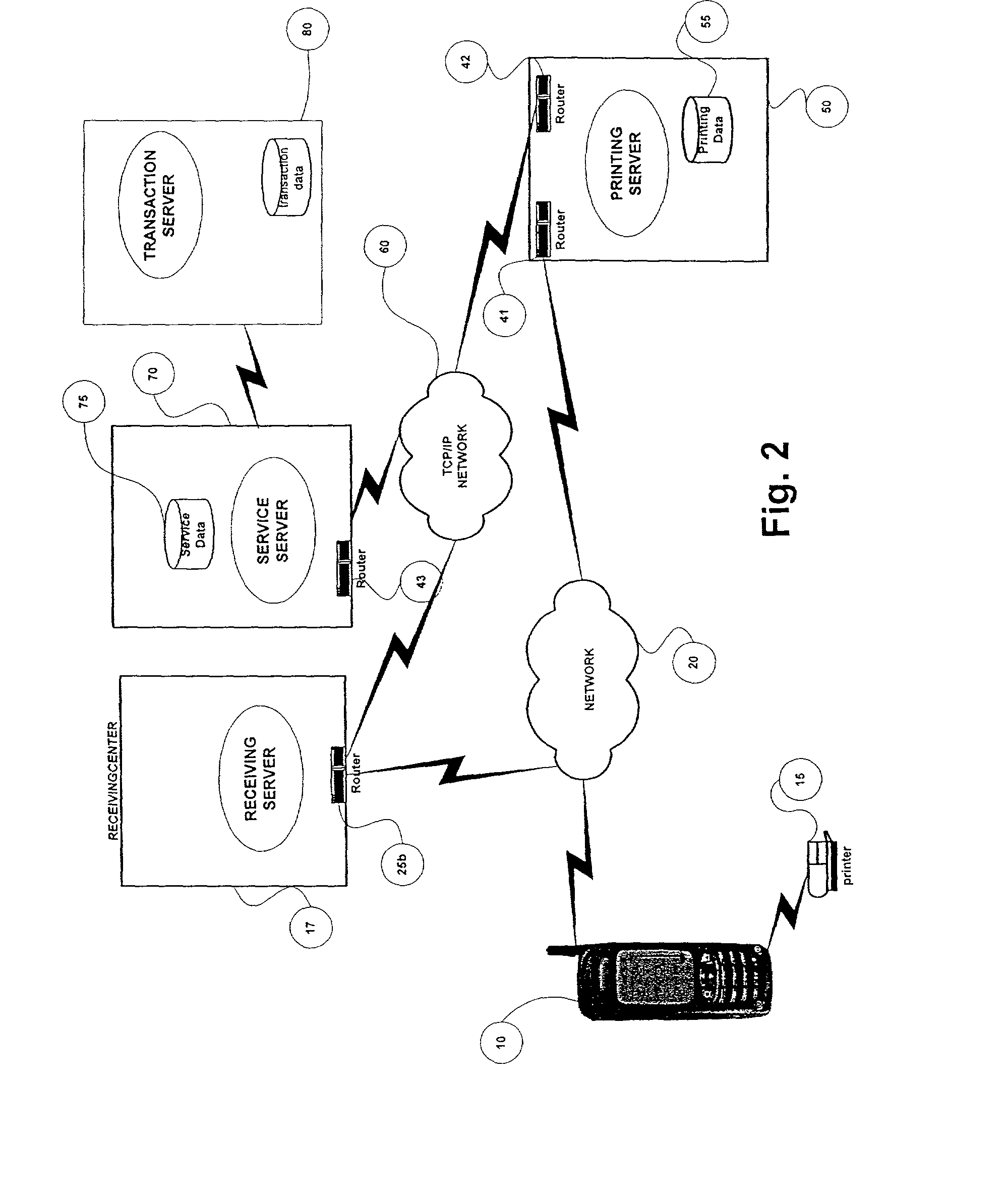 Method and system for generating a permanent record of a service provided to a mobile device