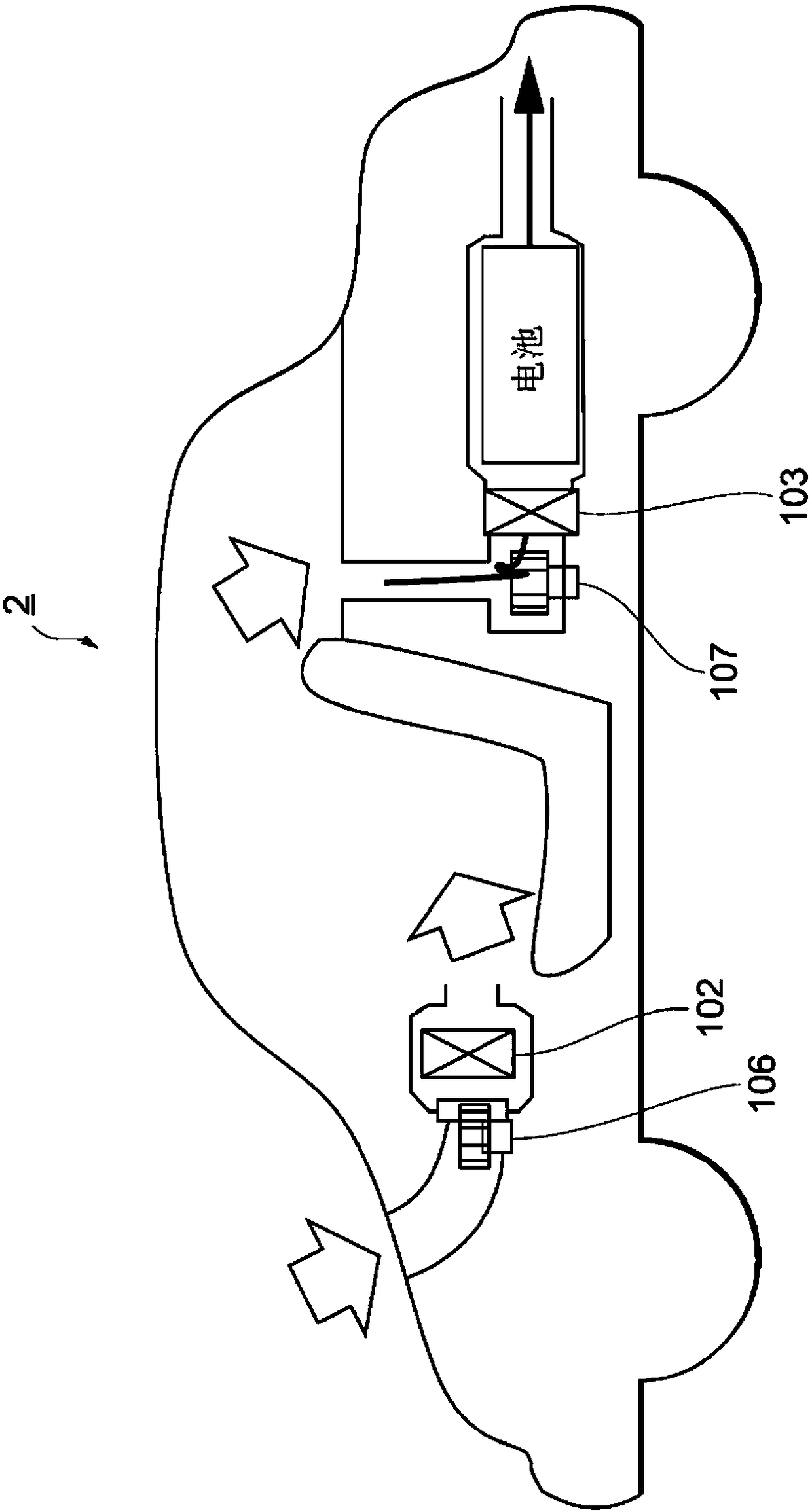 Battery warm-up system