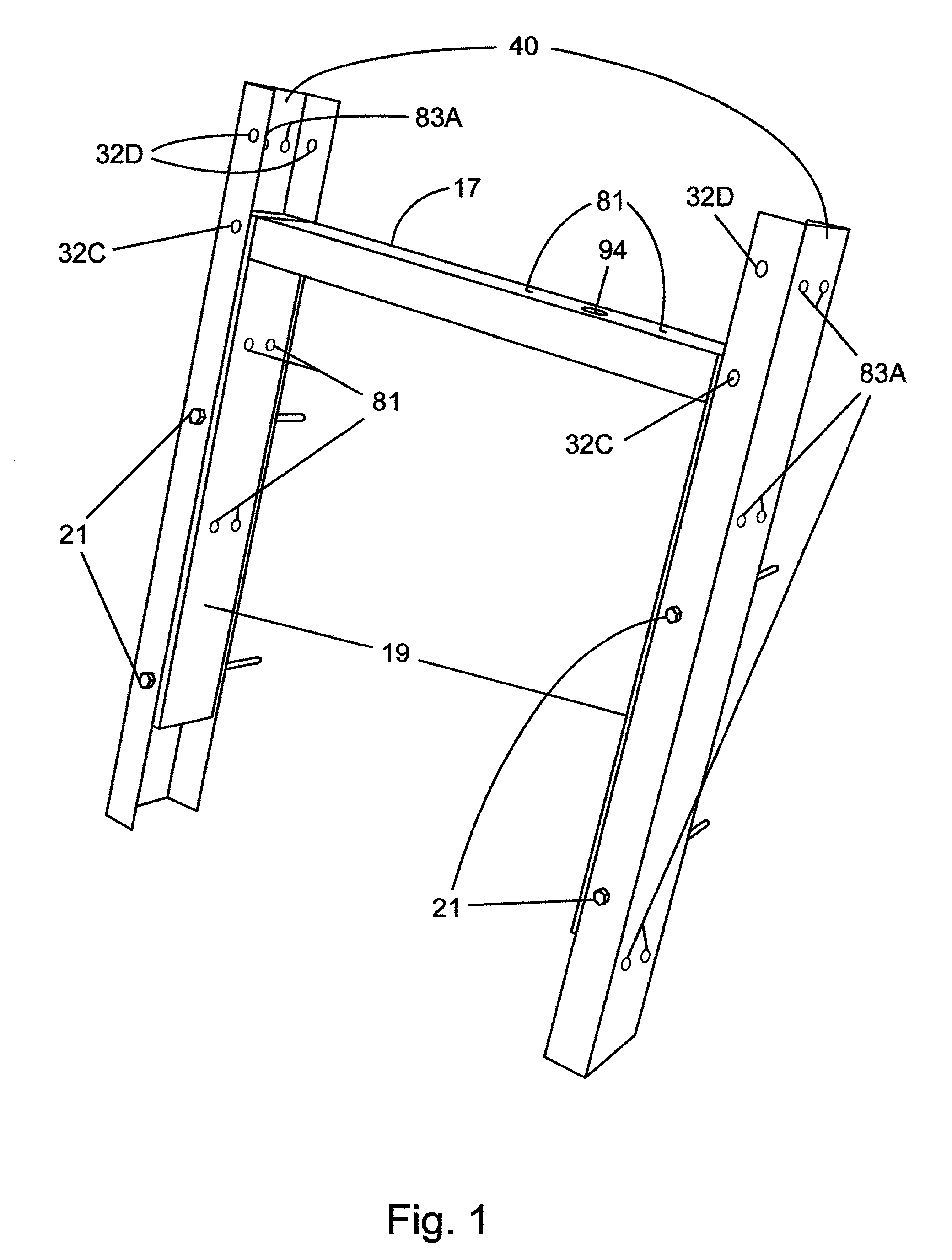 Foundation from bracket and method