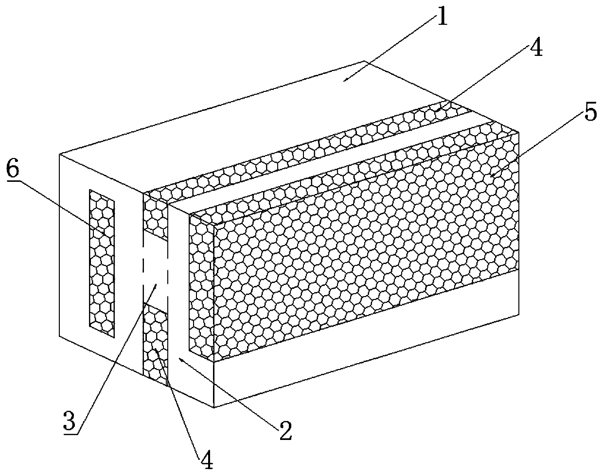 Compound type ribbed one-side thermal insulation block