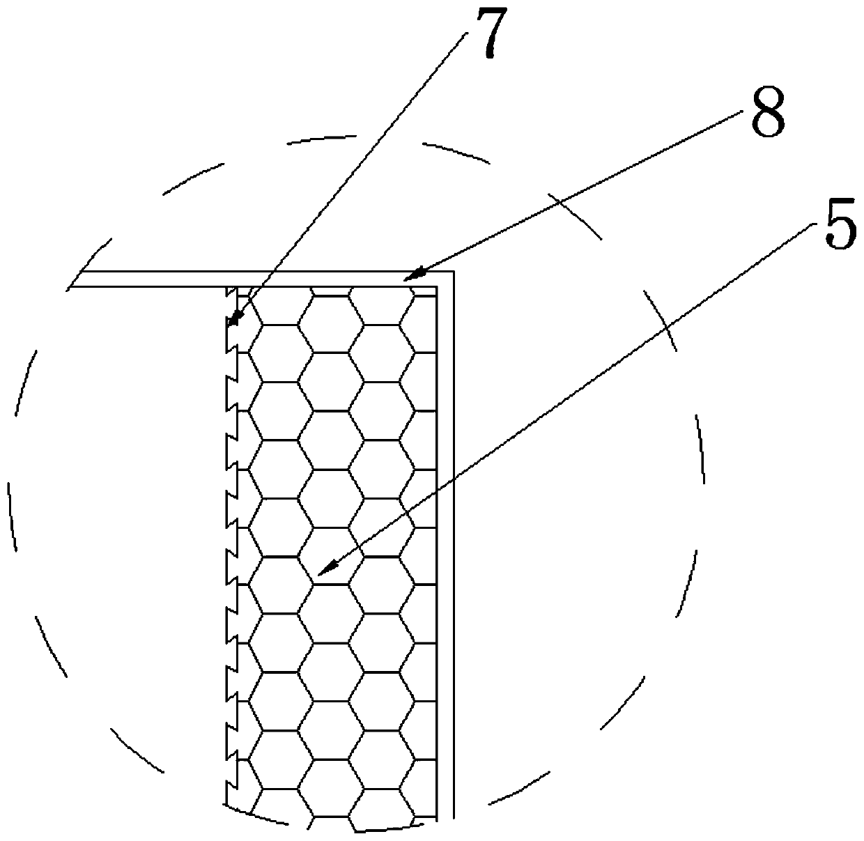 Compound type ribbed one-side thermal insulation block