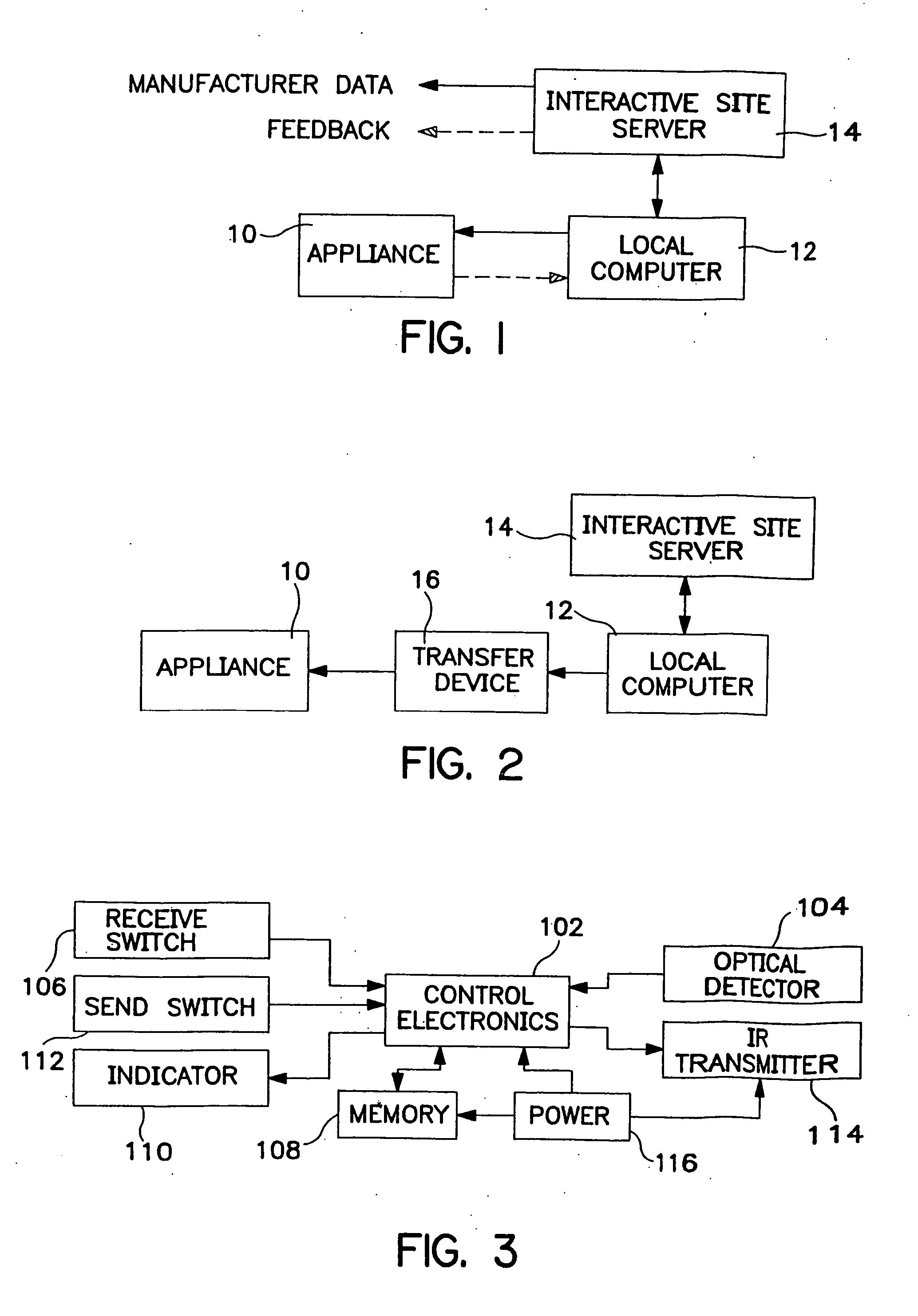 Method and apparatus for setting programmable features of an appliance