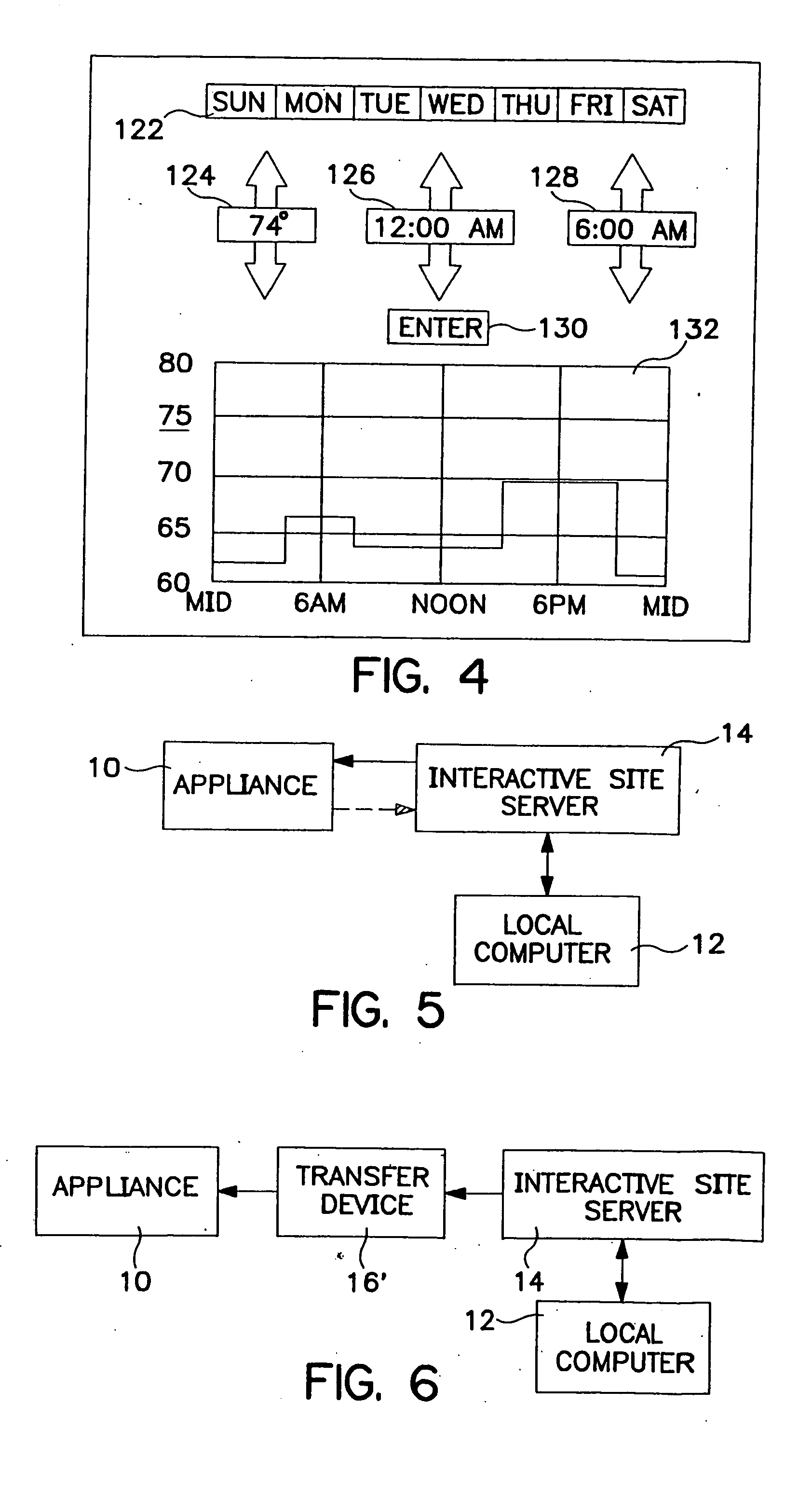 Method and apparatus for setting programmable features of an appliance