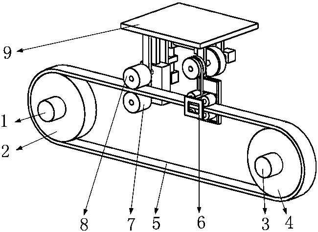 Transmission mechanism used for high-speed belt
