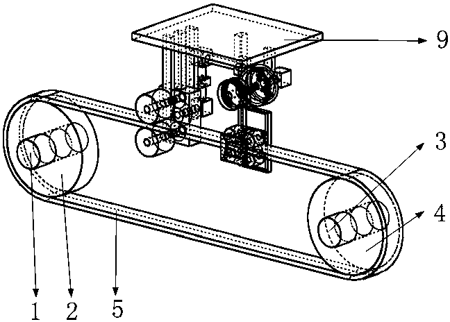 Transmission mechanism used for high-speed belt