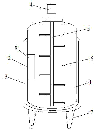 Three-layer heat and cold stirring device