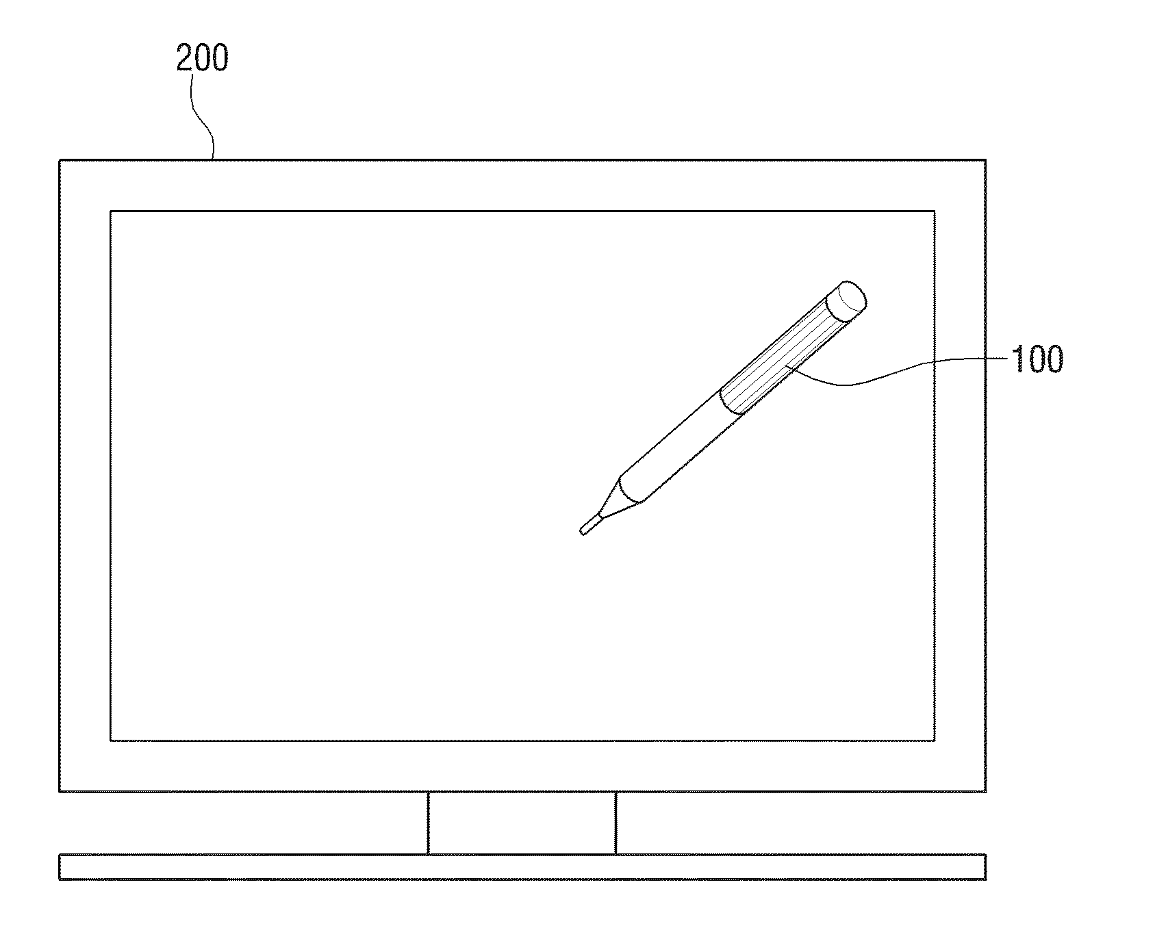 Pointing device, display apparatus and pointing system, and location data generation method and display method using the same