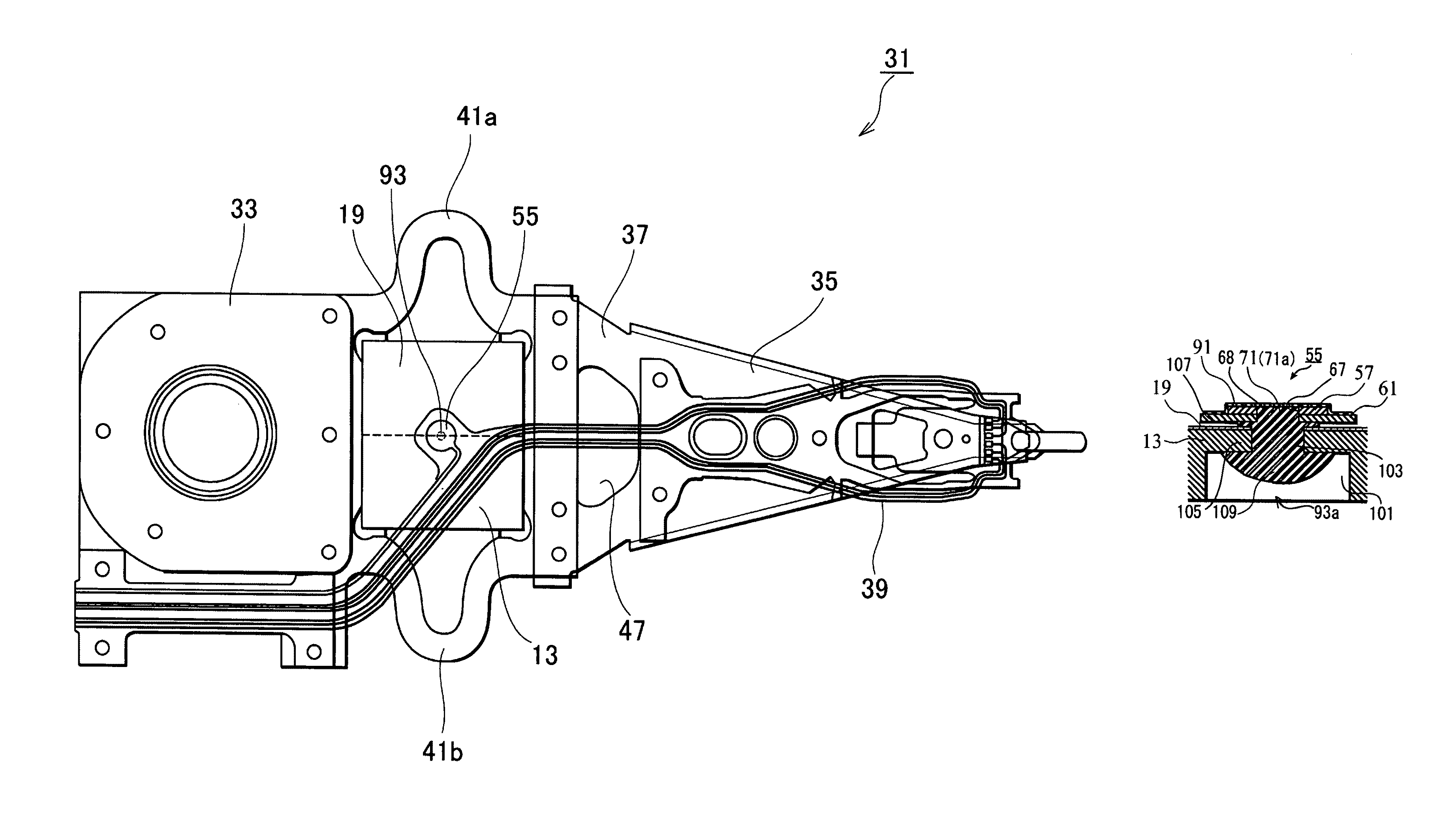 Electrical connection between piezoelectric actuator and head suspension